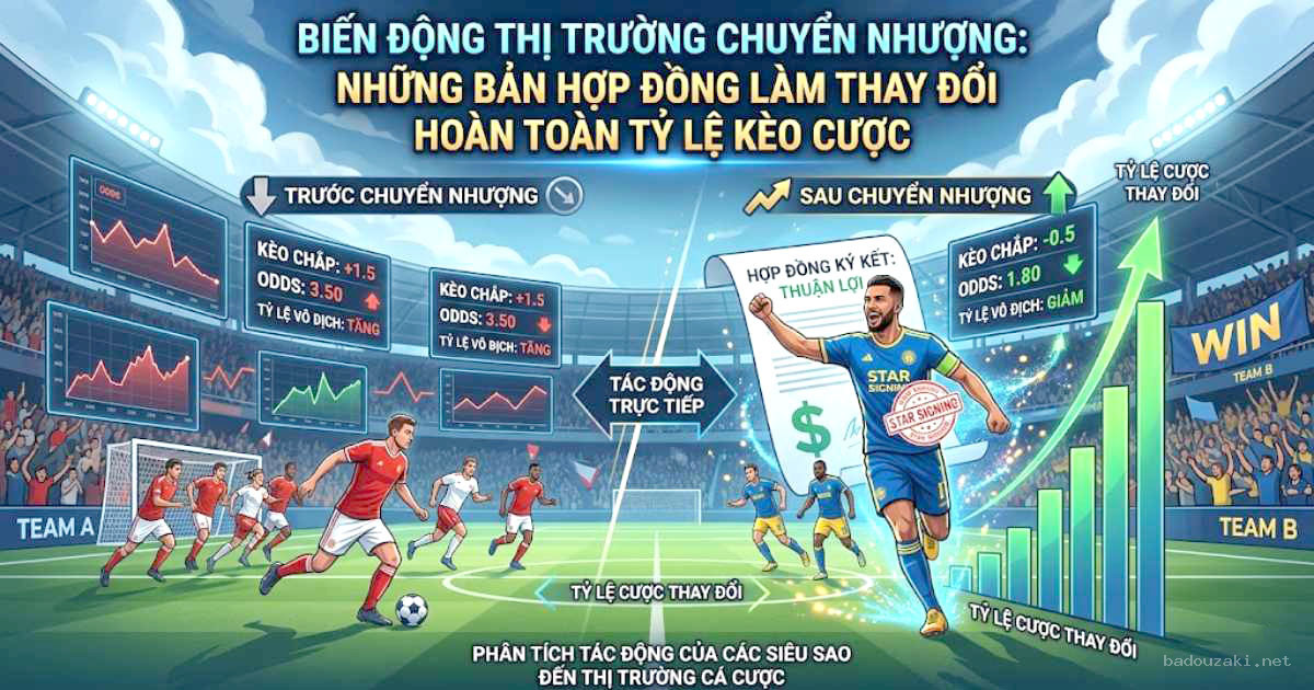 Biến Động Thị Trường Chuyển Nhượng: Những Bản Hợp Đồng Làm Thay Đổi Hoàn Toàn Tỷ Lệ Kèo Cược